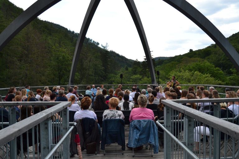 Lesung auf der Gipfelplattform des Baumwipfelpfades Bad Harzburg