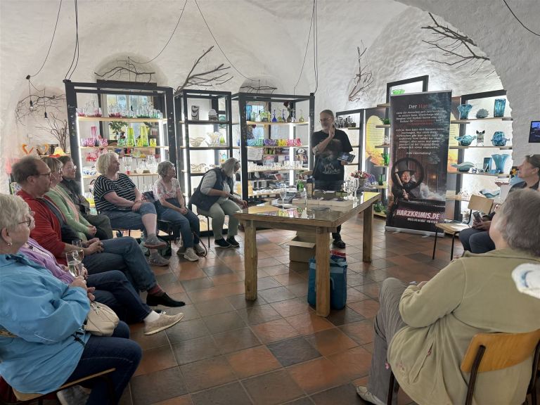 Buchpremiere von "Kalte Oker" mit Jürgen H. Moch bei Glasdesign Fricke, Clausthal (28.8.2025 - Foto: Sascha Exner)
