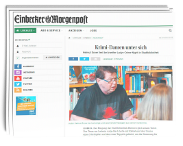 Krimi-Damen unter sich: Helmut Exner liest bei zweiter Ladys-Crime-Night in Stadtbibliothek Krimi-Damen unter sich: Helmut Exner liest bei zweiter Ladys-Crime-Night in Stadtbibliothek