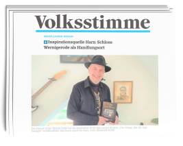 Inspirationsquelle Harz: Schloss Wernigerode als Handlungsort (Volksstimme) Inspirationsquelle Harz: Schloss Wernigerode als Handlungsort (Volksstimme)